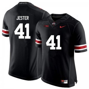 Men's Ohio State Buckeyes #41 Hayden Jester Black Nike NCAA College Football Jersey Stock VBM0244WY
